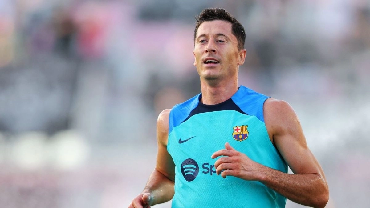 Robert Lewandowski, delantero del Barcelona