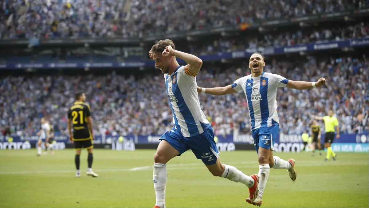 <p>Javi Puado, player for Espanyol</p>