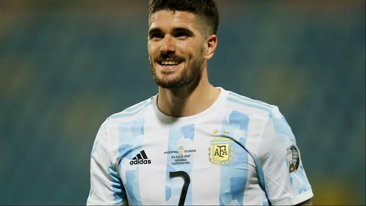 <p>Rodrigo de Paul, footballer for Atlético de Madrid</p>