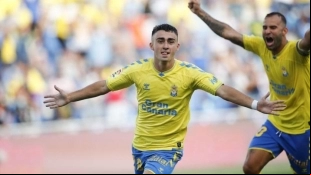 Alberto Moleiro, jugador de la UD Las Palmas pretendido por Real Madrid y FC Barcelona. Foto: SPORT