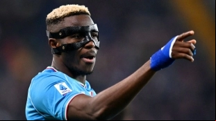 Victor Osimhen, delantero nigeriano del Napoli que fichará por el Al Ahli de Arabia Saudí