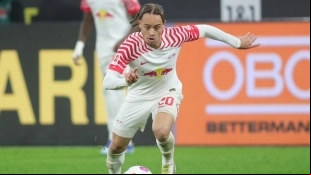 Xavi Simons, centrocampista holandés que pertenece al PSG y que está cedido en el RB Leipzig