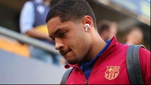 Vitor Roque, delantero del FC Barcelona cedido en el Real Betis