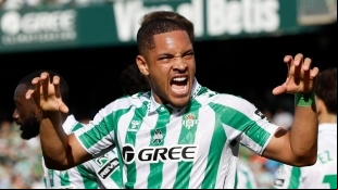 Vitor Roque, striker of FC Barcelona loaned to Real Betis